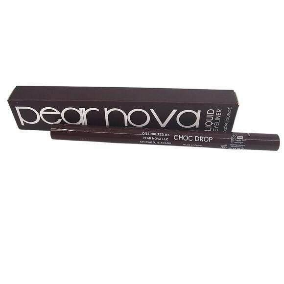 PEAR NOVA Liquid Eyeliner CHOC DROP .50ML Chocolate Brown Shade NEW IN BOX - Picture 1 of 8